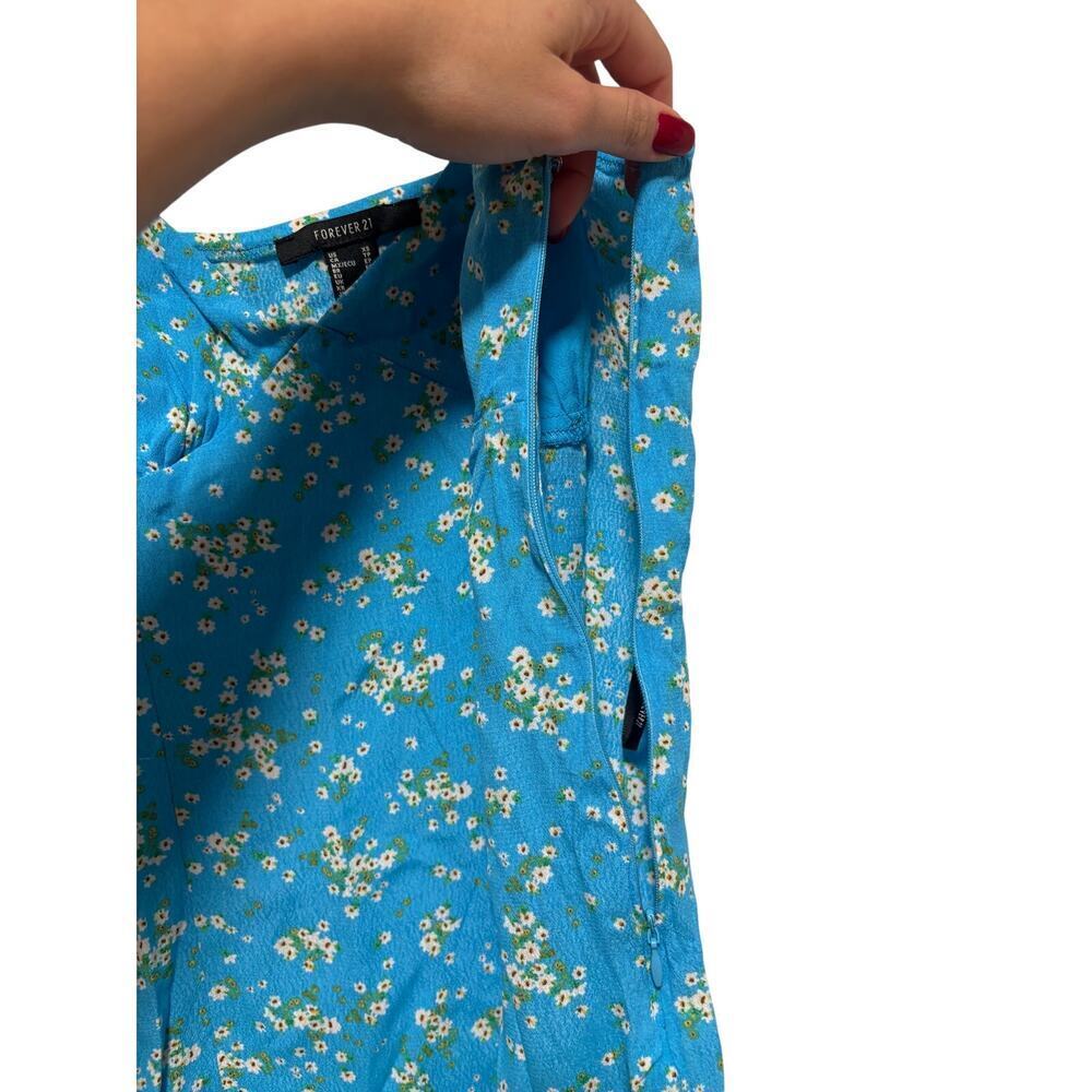 Forever 21 Blue Floral Slip Dress XS - Picture 7 of 8